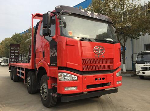  解放J6前四后八平板运输车